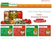 Tablet Screenshot of greenpickles.com